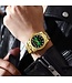 Nibosi Luxe Herenhorloge Zilver Goud Parelmoer Wit