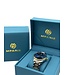 Olevs Herenhorloge Zilver Goud & Blauw Edition