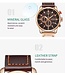 Curren Luxe Herenhorloge Leren band