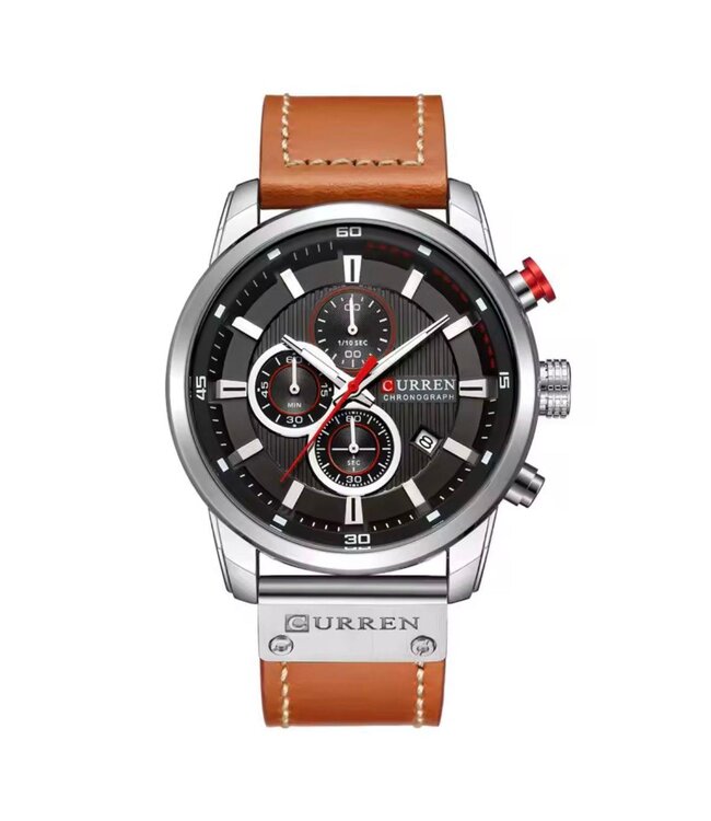 Curren Luxe Herenhorloge Leren band