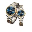 Olevs Luxe Horlogeset Zilver Goud Blauw