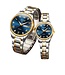 Olevs Luxe Horlogeset Zilver Goud Blauw