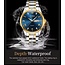 Olevs Luxe Horlogeset Zilver Goud Blauw