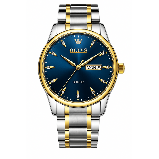 Olevs Royale – herenhorloge met stalen band en luxe design