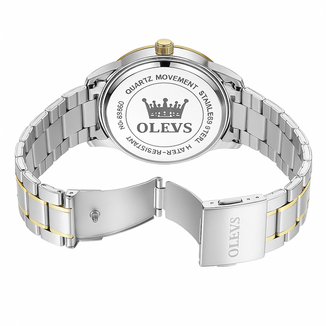 Olevs Royale – herenhorloge met stalen band en luxe design