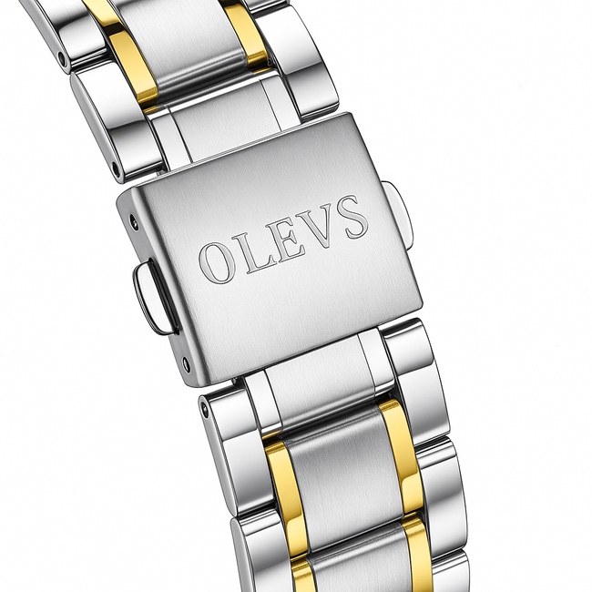 Olevs Royale – herenhorloge met stalen band en luxe design
