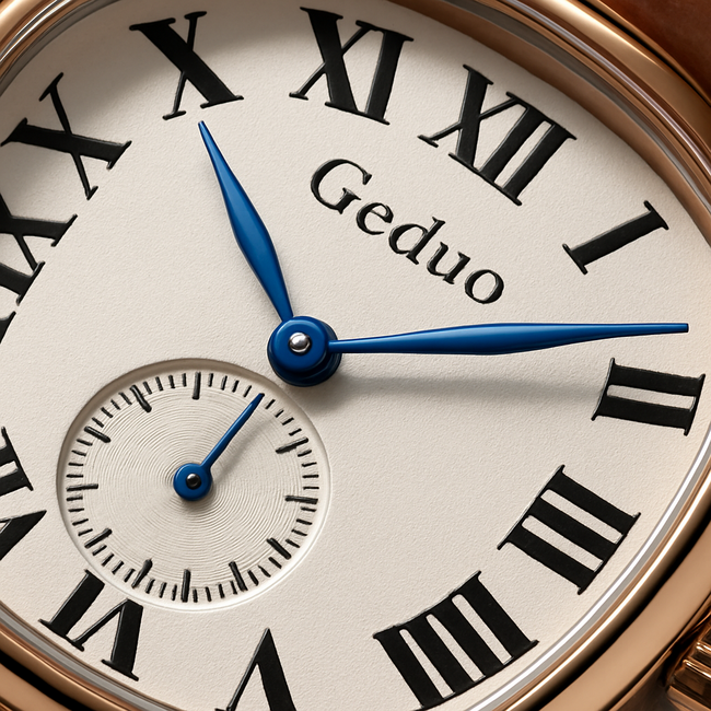 Geduo Classique – herenhorloge met leren band en klassiek design