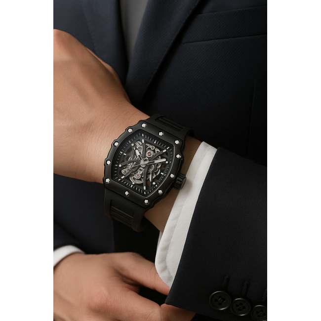 Mpariz Luxe Herenhorloge zwart