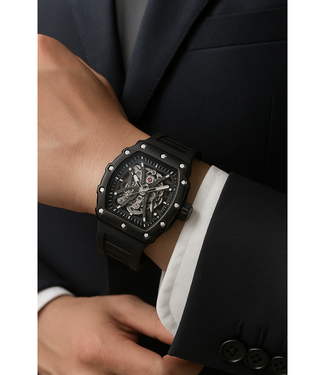 Mpariz Luxe Herenhorloge zwart