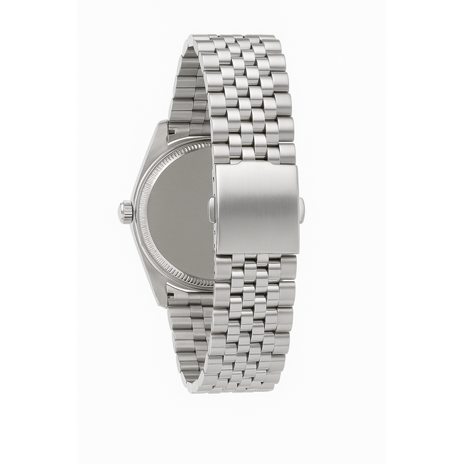 Ricecgo Luxe Herenhorloge Zilver Parelmoer Wit