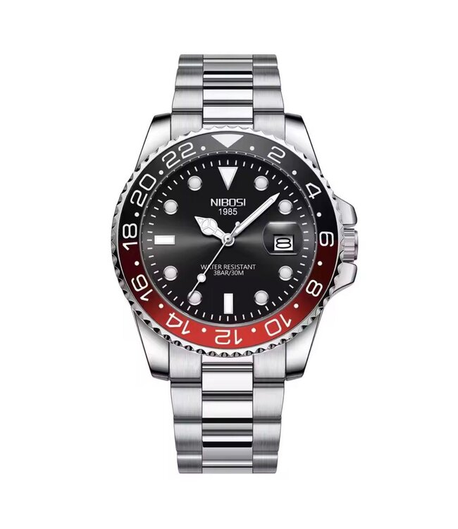 Nibosi Luxe Herenhorloge – GMT Sport Edition
