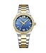 Curren Luxe Dameshorloge Zilver Goud Blauw