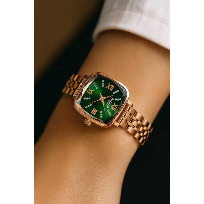 Nibosi Dameshorloge Rosé (Groen/Rood)