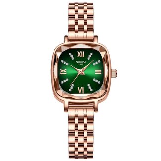 Nibosi Dameshorloge Rosé (Groen/Rood)