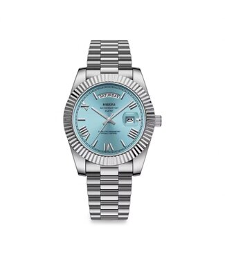 Nibosi Herenhorloge Zilver & Blauw