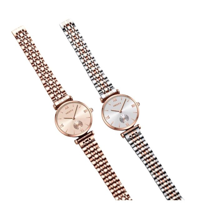 Nibosi Colette – dameshorloge met stalen band en elegant design