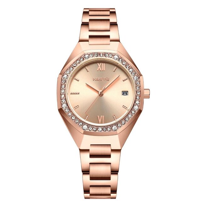 Nibosi Amélie – dameshorloge met stalen band en verfijnd design