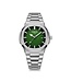 Nibosi Herenhorloge Zilver Groen & Wit