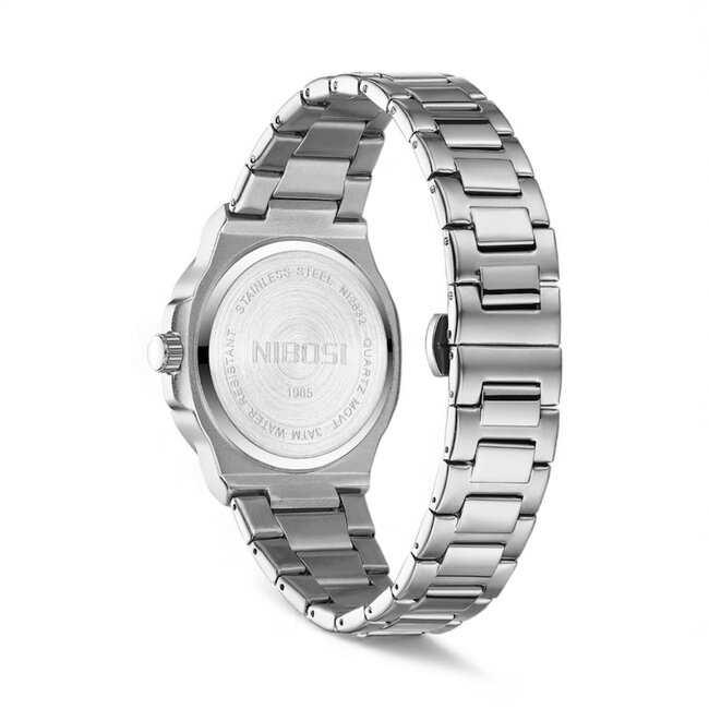 Nibosi Verdant – herenhorloge met stalen band en modern design