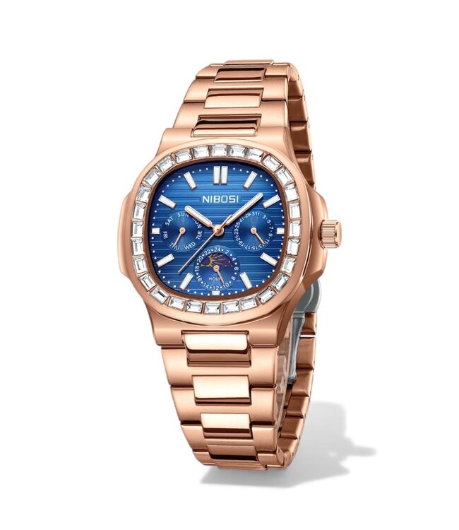 Nibosi Herenhorloge Rosé & Blauw