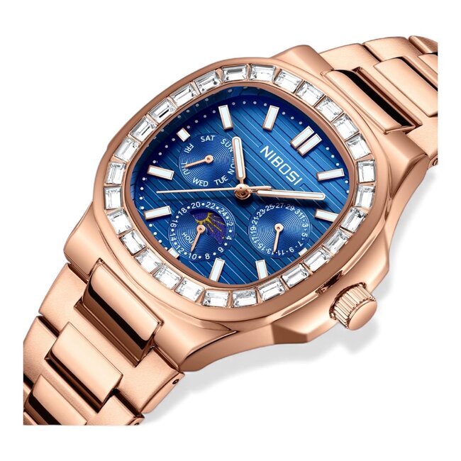 Nibosi Herenhorloge Rosé & Blauw