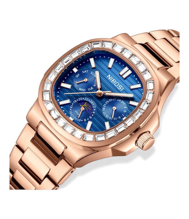 Nibosi Herenhorloge Rosé & Blauw
