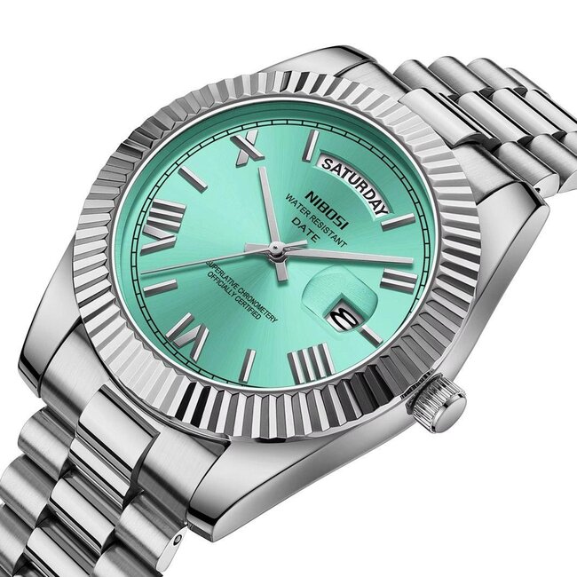 Nibosi Celestine – herenhorloge met stalen band en verfijnd design