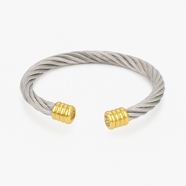 Mpariz Luxe Heren armband   Goud  Titanium