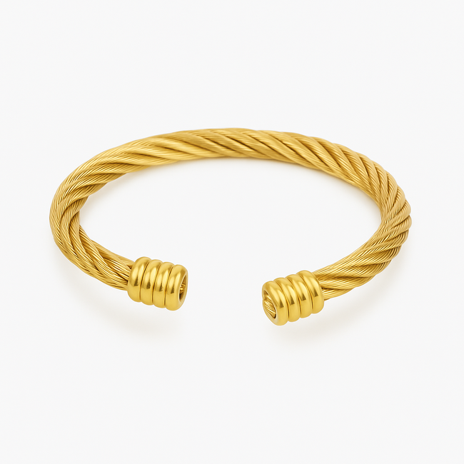 Mpariz Luxe Heren armband   Goud  Titanium