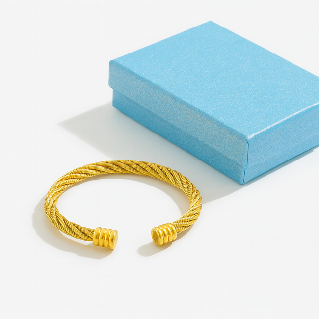 Mpariz Luxe Heren armband   Goud  Titanium