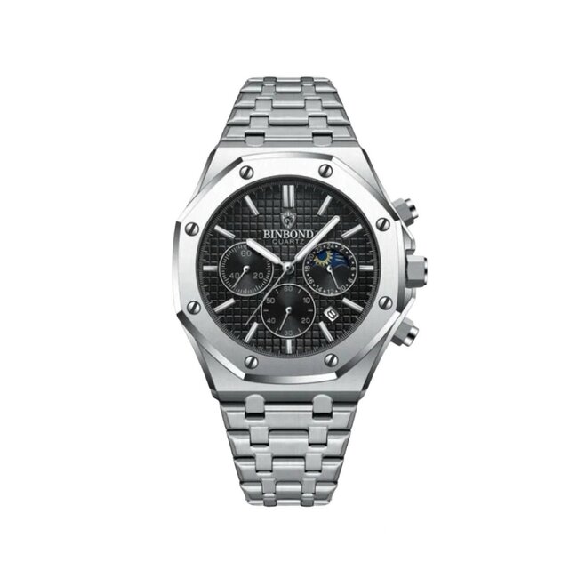 Binbond Octava Chrono – herenhorloge met stalen band en sportief design