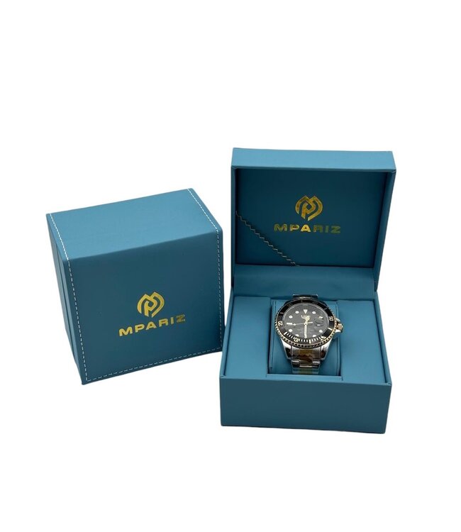 Lige Luxe Herenhorloge Blauw/Zwart