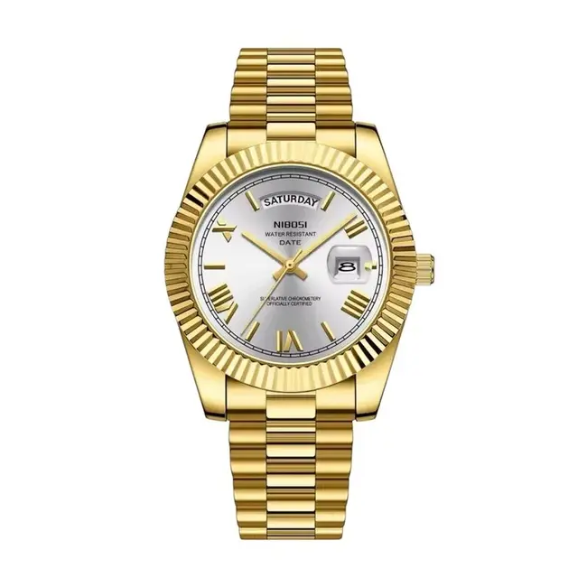 Nibosi Herenhorloge Goud (Goud/Rood/Wit/Chocolate/Blauw)