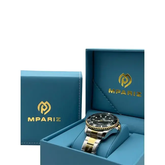 Olevs Luxe Herenhorloge Zilver Goud (Groen/Zwart)