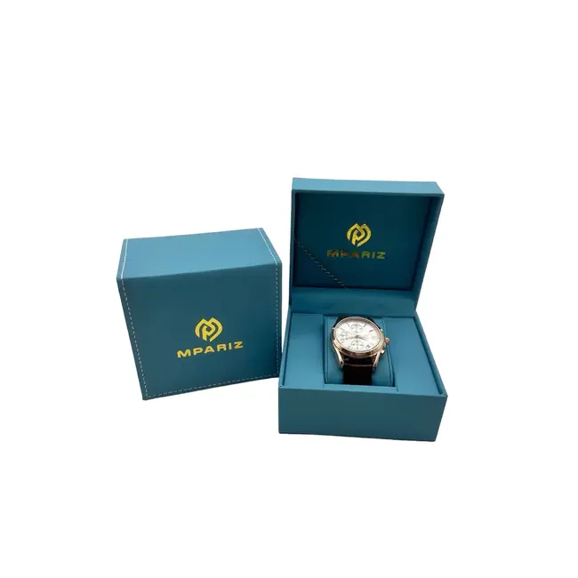 Olevs Savoy Chrono – herenhorloge met leren band en minimalistisch design