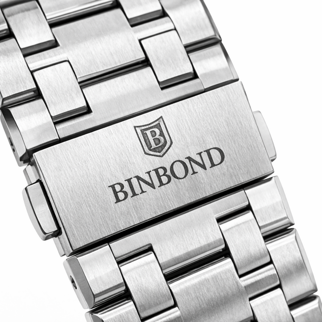 Binbond Octava Chrono – herenhorloge met stalen band en sportief design