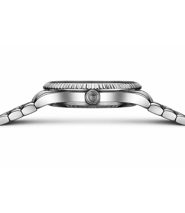 Binbond Luxe Herenhorloge Zilver (Zwart/Blauw)