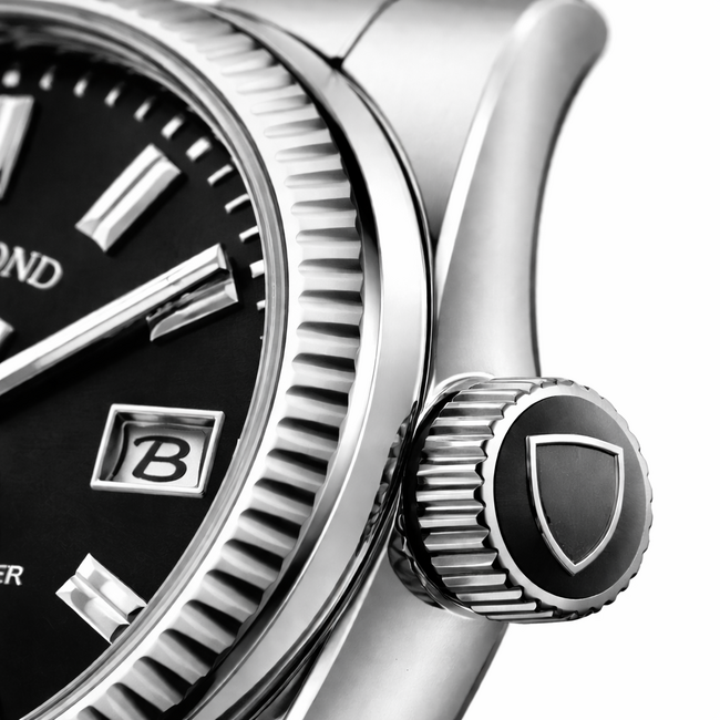 Binbond Gravon – herenhorloge met stalen band en klassiek design