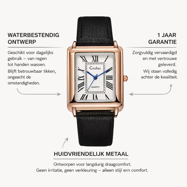 Geduo Herenhorloges Rosé en Wit