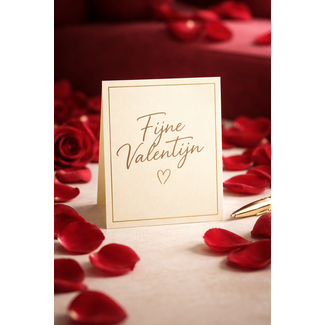 Mpariz Valentijnskaart met handgeschreven boodschap