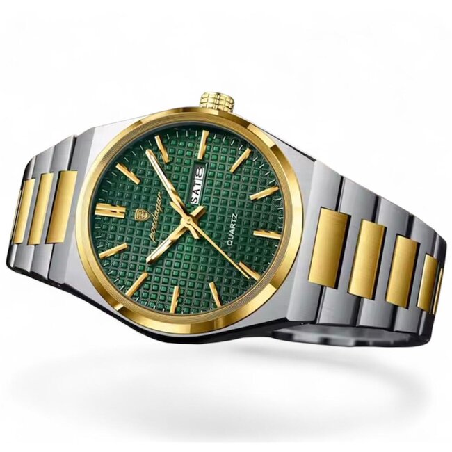 Poedagar Montreux – herenhorloge met stalen band en elegant design