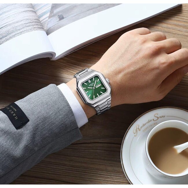 Nibosi Riviera – herenhorloge met stalen band en modern design