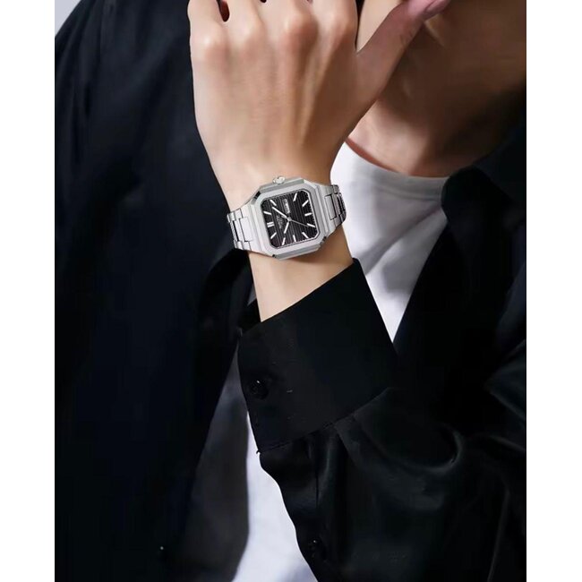 Nibosi Riviera – herenhorloge met stalen band en modern design