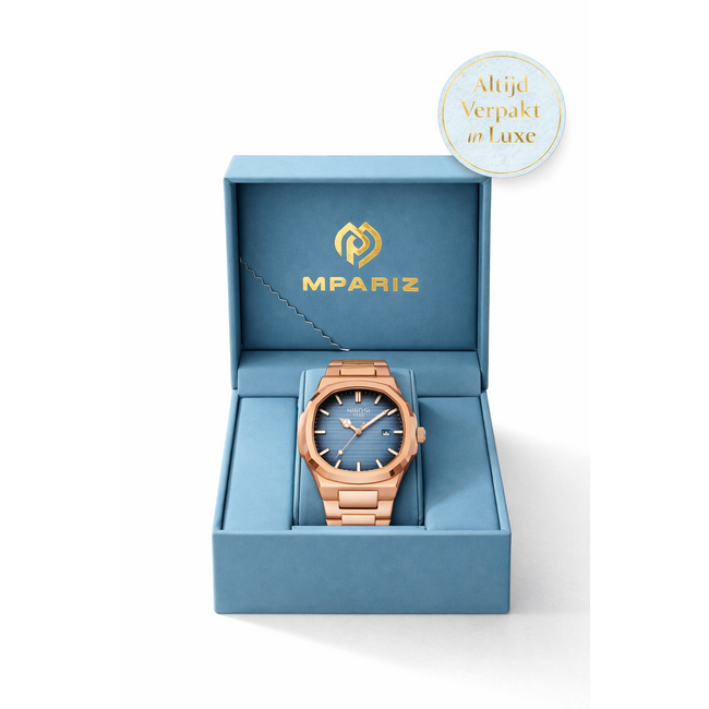 Nibosi Astor – herenhorloge met stalen band en modern design