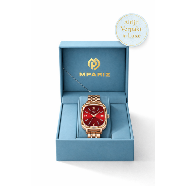 Nibosi Dameshorloge Rosé en Rood