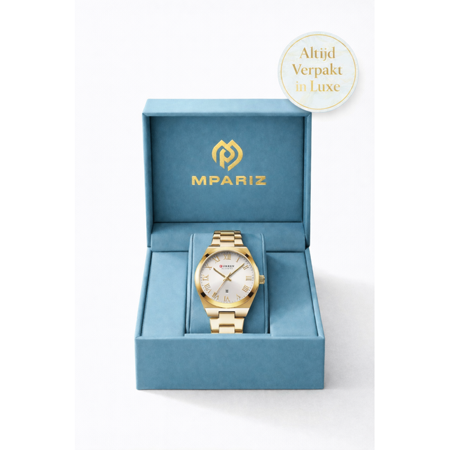 Curren Dameshorloge Goud & Wit