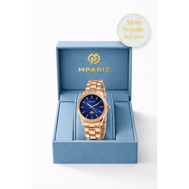 Grealy Dameshorloge Rosé en Blauw