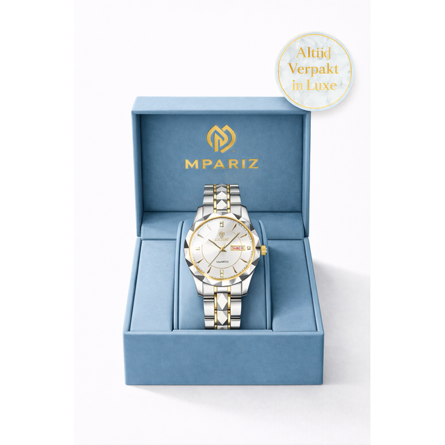 binbond Luxe Dameshorloge Zilver  Goud