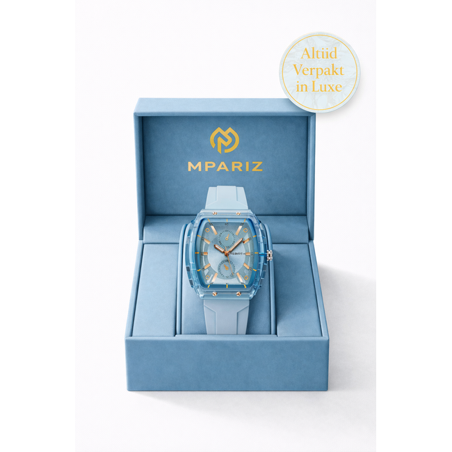Mpariz Rebirth - heren/dames horloge met rubber band en sportief design