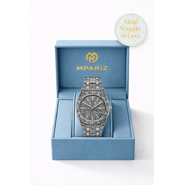Mpariz Arcadia – herenhorloge met stalen band en gedetailleerd design